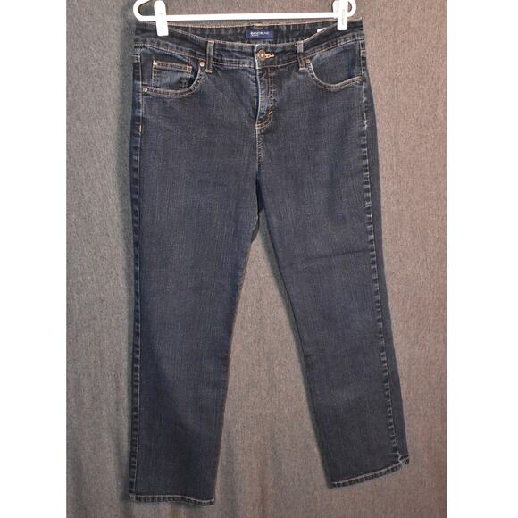 Bandolino Women's 12 Short Missy Dark Wash Blue Denim Jeans - Picture 1 of 8